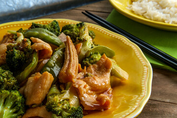 Chinese Hunan Chicken Vegetables