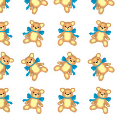 Obraz premium Digital art.Bear on a white background.