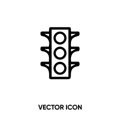 Traffic light vector icon. Modern, simple flat vector illustration for website or mobile app. Traffic light symbol, logo illustration. Pixel perfect vector graphics	