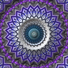 3d effect - abstract mandala style pattern