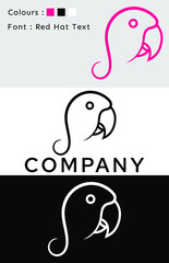 Bird Face Logo Design Concept