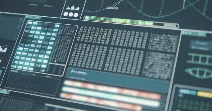 Data analysis monitor screen dna sequencing digital spectrum laboratory examination using binary statistics