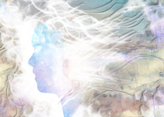 abstract background with smoke