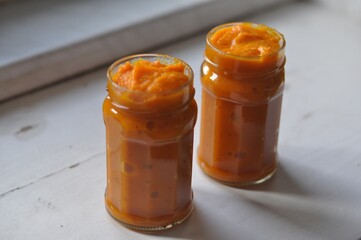 Homemade pumpkin puree