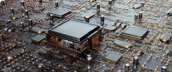 semiconductor pc chip hardware platine detail prozessor board transistor