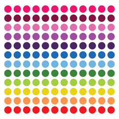 Color circle collection, colored circles.