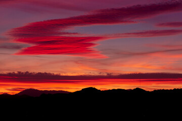 Atardecer rojo