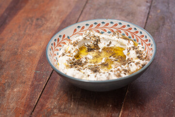 Labane on a wooden table