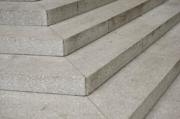 Stone stairs corner close up