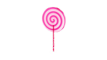 lollipops on white background