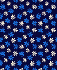 Seamless flower pattern, floral print.