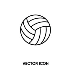 Volleyball vector icon. Modern, simple flat vector illustration for website or mobile app. Volleyball symbol, logo illustration. Pixel perfect vector graphics	