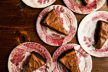 Chocolate cake with chocolate frosting