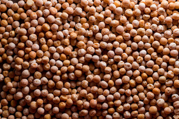 Chickpea background. Dry chickpeas. a large number of legumes