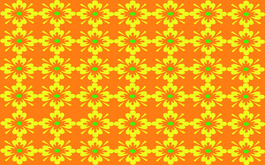 Yellow and orange floral background