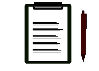 For survey, board, task list
Checklist, clipboard. With ballpoint pen.
Checklist for the web.
Vector design EPS 10.