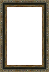 Vertical frame for a picture on a white background