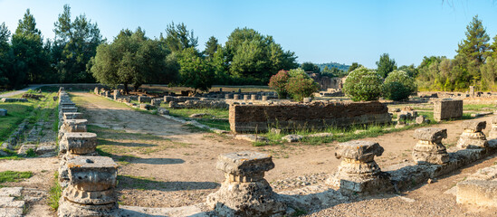 Fototapeta na wymiar Leonidaion, Ancient Olympia, Illia Region, Peloponnese, Greece