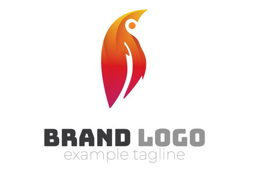 Abstract Penguin Logo Set