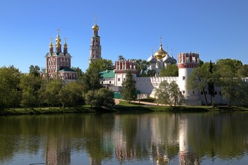 Fototapeta na wymiar Moscow, view of the Novodevichy Monastery