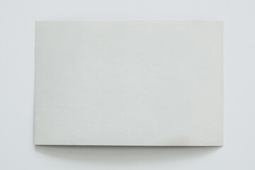 white and old photo card, on a white background