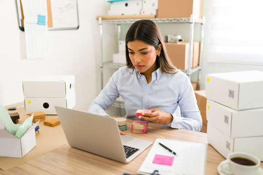 Making handcrafted natural soap to sell online