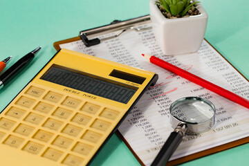 Office accessories for business management.