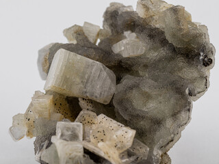 Mixed tipology os samples on a mineral