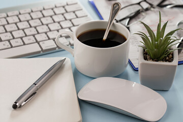 Office accessories for business management.