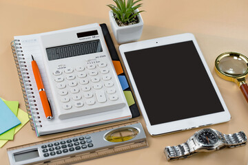 Office accessories for business management.