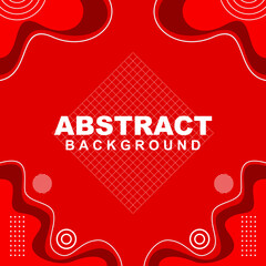 Illustration set vector of abstract background in red color. Good to use for banner, social media template, poster and flyer template, etc