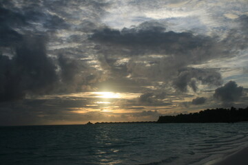 sunset sky maldives