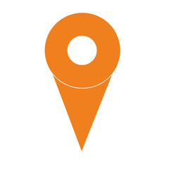Graphic flat location icon for your design and website
