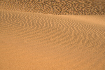 Patterns and waves of Sand Dunes with ripples seen from Death Valley National Park, California 