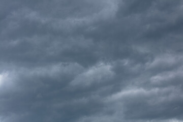 Dramatic clouds in stormy weather