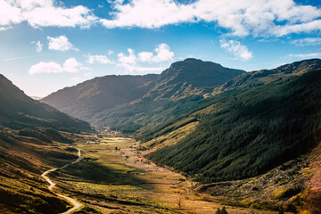 landscape in the mountains