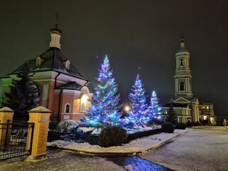 monastery at christmas