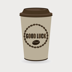 Coffee Cup - Mockup template for cafe, restaurant corporate identity design. Black, White, Brown Cardboard Coffee Cup Mockup. Vector template of disposable plastic and paper tableware for hot drinks