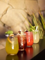 drinks in the bar