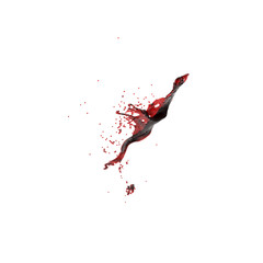 3d Illustration of a realistic bloodsplash