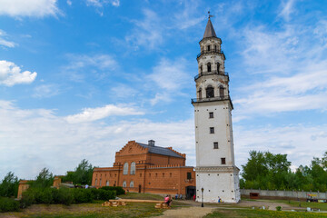 Nevyanskaya Leaning Tower, a historical monument of the 18th century