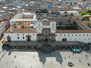 Fototapeta na wymiar Plaza de San Fransisco, Quito Ecuador