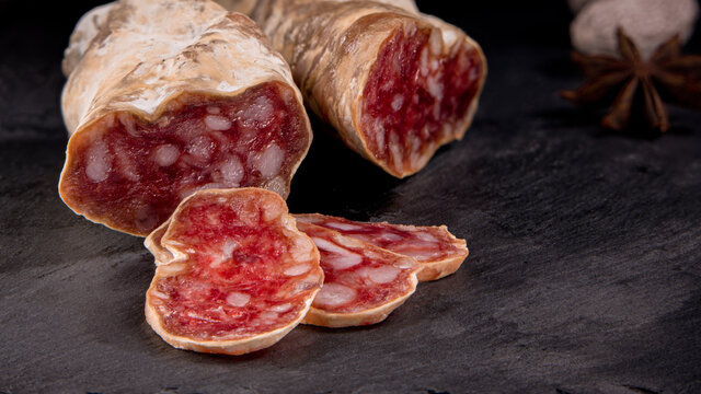 Slices of salami
