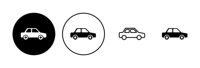 Car icon set. car vector icon. small sedan