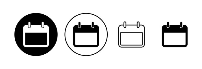 Calendar icon set. Calender symbol. calendar vector icon
