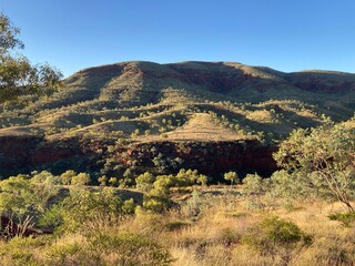 looking across a gorge from Albert Tognolini lookout in the Pilbara