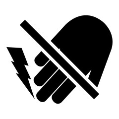 Do Not Touch Electrical Hazard Symbol