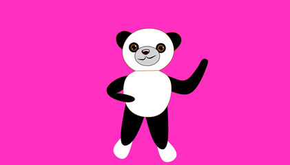 cartoon panda pooh