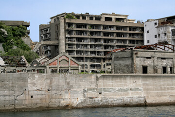 世界文化遺産 軍艦島の風景（端島・長崎）
