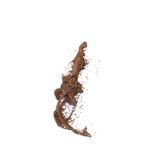 3D Illustration of a realistic chocolate Splash